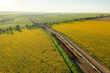 Natural gas pipeline construction 