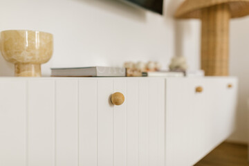 Living room cabinet with accessories