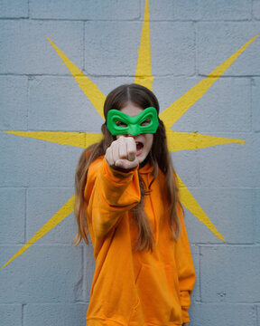 Super Hero Girl with Mask