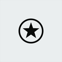 LOGO ICON STAR WITH CIRCLE VECTOR ILLUSTRATION