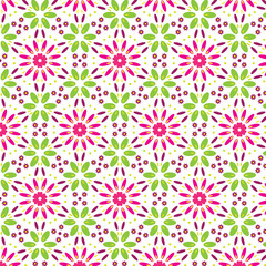 Seamless floral pattern for tablecloth, oilcloth, bedclothes or other textile design