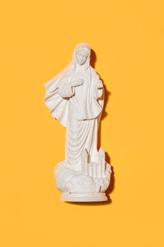 White Medjugorje Madonna Figurine