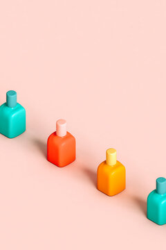 diagonal from nail polishes