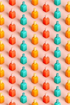 pattern of nail polishes