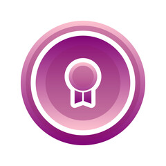 medal coin logo gradient design template icon