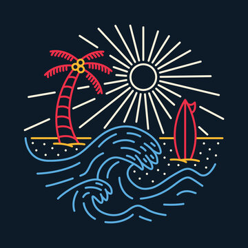 Ocean Waves clip art preview