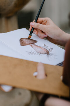 Mushroom in the notebook