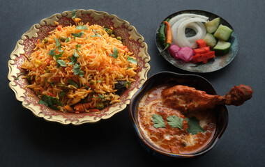 Butter Chicken and Pulao