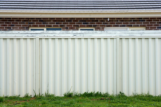 Urban Fence In Foreground