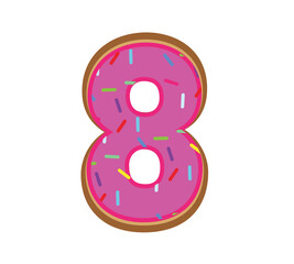 Donut letters svg, donuts alphabet letters and numbers svg, Alphabet donut svg, donut svg, donuts png, alphabet donut cuttable files, NUMBER
