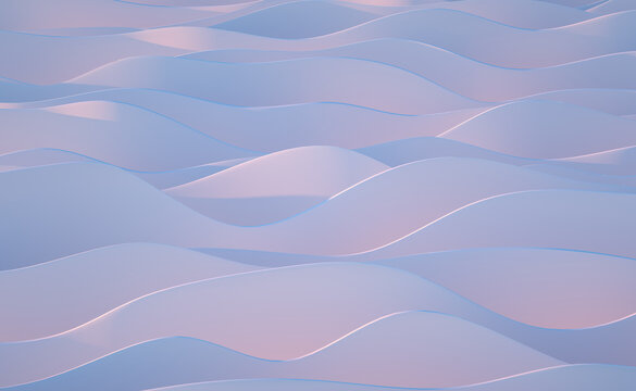 Abstract wallpaper made of  3D Undulating lines.