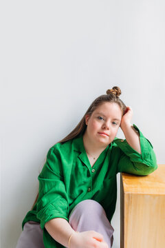 Young Girl with Down Syndrome 
