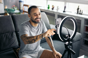 Influencer on social media