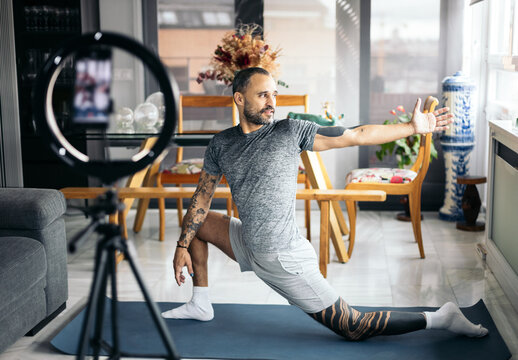 Online fitness class
