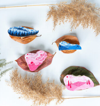 Handmade painted stones 