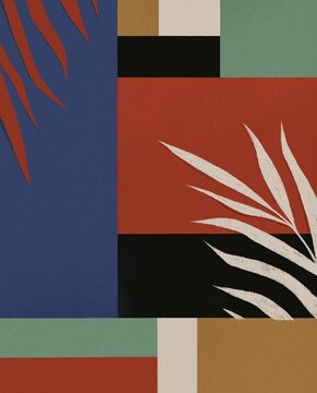 Minimal geometric poster
