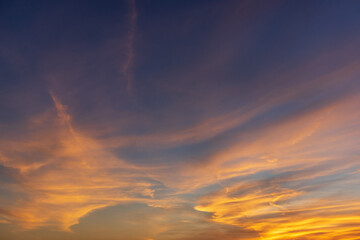 穏やかな夕空