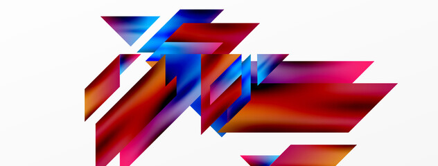 Modern trendy minimalist abstract background. Geometric pattern design, 3d and shadow effects. Vector Illustration