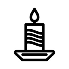 Obraz premium candle icon or logo isolated sign symbol vector illustration - high quality black style vector icons 