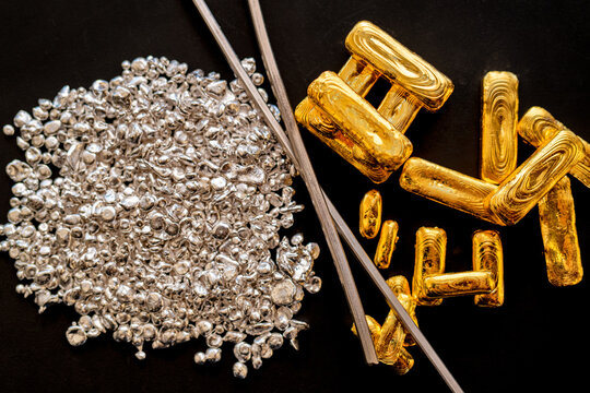 Gold bars, Silver ingots and Palladium Bars
