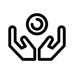 donation icon or logo isolated sign symbol vector illustration - high quality black style vector icons
