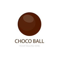 Choco ball icon logo free vector