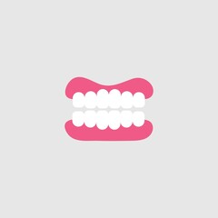 Denture icon logo free vector