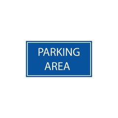 Parking icon logo free vector