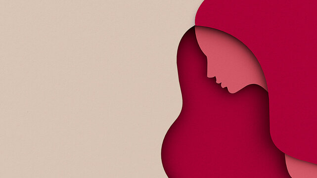 Woman paper illustration