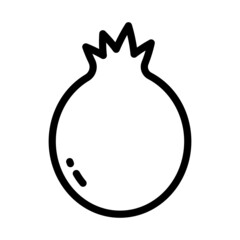 Pomegranate Fruit Icon