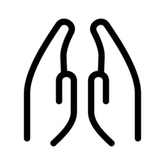 pray icon or logo isolated sign symbol vector illustration - high quality black style vector icons
