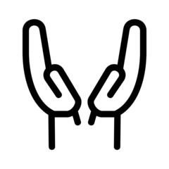 pray icon or logo isolated sign symbol vector illustration - high quality black style vector icons
