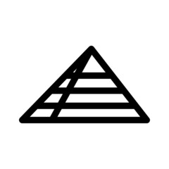pyramid icon or logo isolated sign symbol vector illustration - high quality black style vector icons
