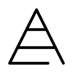 pyramid icon or logo isolated sign symbol vector illustration - high quality black style vector icons
