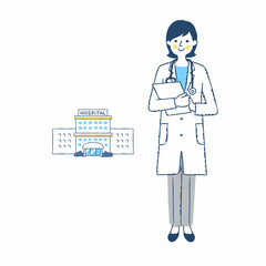 医療従事者と病院