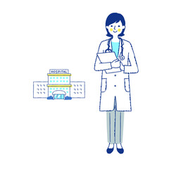 医療従事者と病院