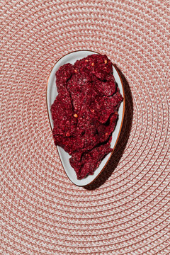acai paste in a ceramic plate