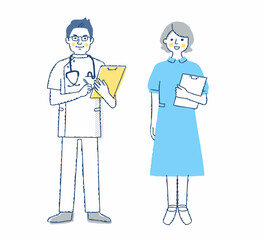 医療従事者　男女