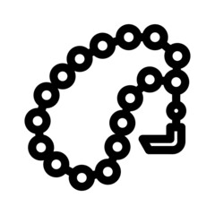 tasbih icon or logo isolated sign symbol vector illustration - high quality black style vector icons
