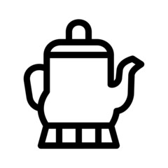 teapot icon or logo isolated sign symbol vector illustration - high quality black style vector icons
