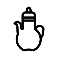 teapot icon or logo isolated sign symbol vector illustration - high quality black style vector icons
