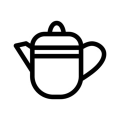 Obraz premium teapot icon or logo isolated sign symbol vector illustration - high quality black style vector icons 