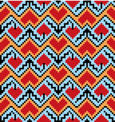 seamless pattern with hearts