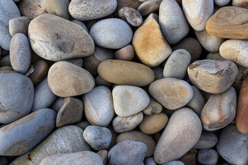 Pebble stone over the seaside
