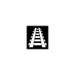 railroad logo vector icon design