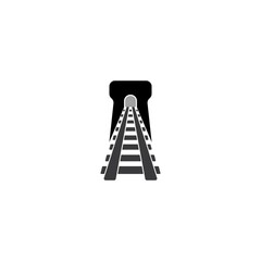 railroad logo vector icon design