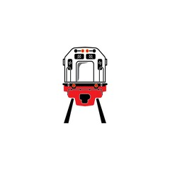 Railway  icon vector illustration logo design