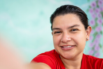 Woman taking a selfie