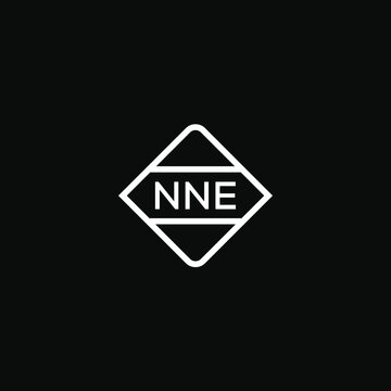 NNE 3 letter design for logo and icon.NNE monogram logo.vector illustration.