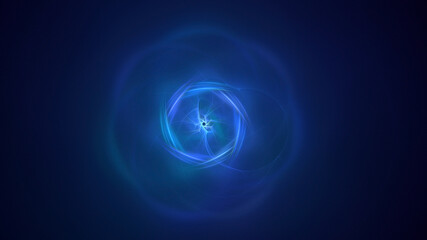 3D rendering abstract circle light background